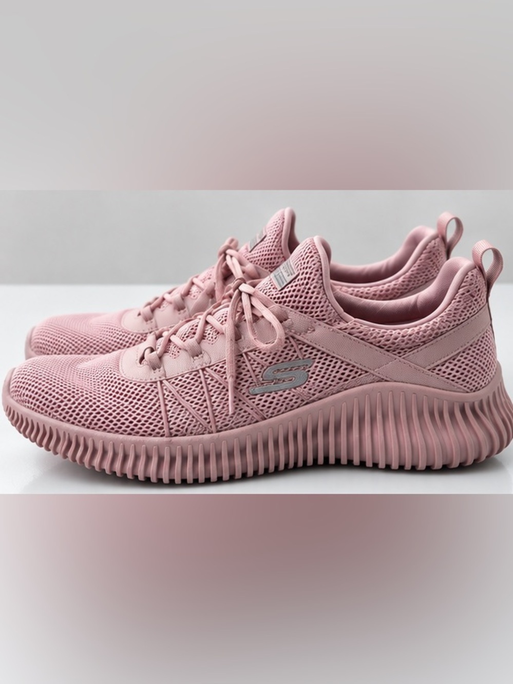 Skechers BOBS Sport Squad Chaos Pink Sneakers Size 8